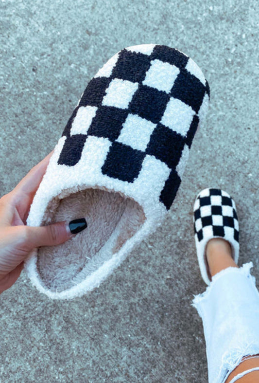 Checkered house shoe